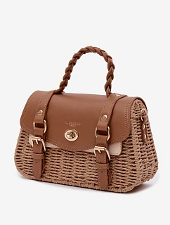 Malá Hnědá Taška S Pletením Marline