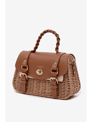 Malá Hnědá Taška S Pletením Marline