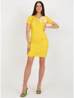Šaty LK SK 506335.21 tmavo žltá