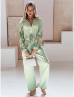 Dámske nohavice so širokými nohavicami MILLIVIO green FashionStreet UY2662 Dámske nohavice so širokými nohavicami MILLIVIO green FashionStreet UY2662
