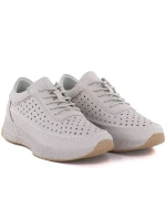 Sergio Leone SP013 dámske kožené šnurovacie čižmy v sivej farbe