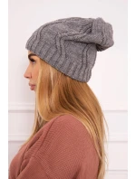 Fleecová čiapka Sylwia K244 tmavo šedá