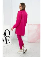 3dielny set blúzka, top a legíny fuchsiová 3dielny set blúzka, top a legíny fuchsiová