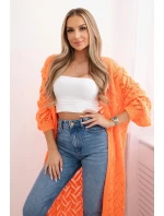 Dlhý sveter Super KID Mohér oranžová neónová Dlhý sveter Super KID Mohér oranžová neónová