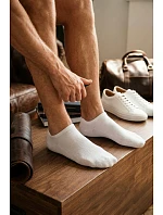 Pánske členkové ponožky ULTRA Thin White Pánske členkové ponožky ULTRA Thin White