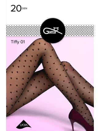Dámske vzorované pančuchové nohavice TIFFY