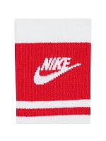 Nike Everyday Elevated Crew 3 páry bielych a červených ponožiek IM7949 900