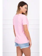 Blúzka s potlačou Perfect powder pink Blúzka s potlačou Perfect powder pink