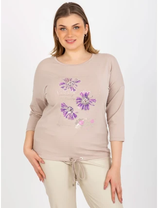 Dámska blúzka RV BZ 8457.47P béžová - FPrice