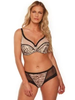 Dámska podprsenka BS0 1234 Alia Béžová s čiernou - Gaia