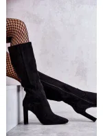 Čižmy na podpätku model 173449 Step in style