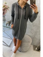 Mikina s kapucňou graphite melange