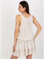 TW SK BI 8139 šaty.44 svetlo béžová