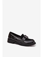 Lakované dámske mokasíny HY52-546 black - S.Barski Lakované dámske mokasíny HY52-546 black - S.Barski