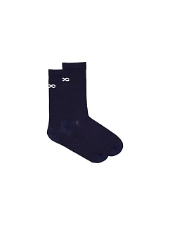 Cyklistické ponožky POC Cadence Road Long Socks, tmavomodré