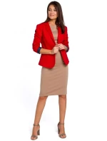 S154 Sako s jedným gombíkom - červené S154 Sako s jedným gombíkom - červené