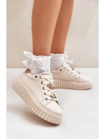 Dámske tenisky s krúžkami Beige Grelesi Dámske tenisky s krúžkami Beige Grelesi