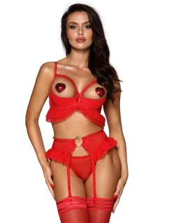 Dámske tangá V-9978 Červená - Axami