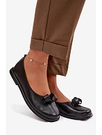 Kožené dámské polobotky Zazoo 379 Černé