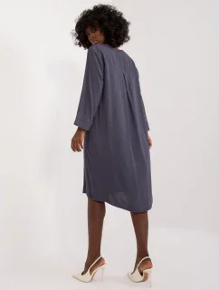 Šaty D73761M30430A tmavomodré