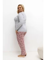 Pohodlné pyžamo pre plnoštíhly model 221192 Forever Pink