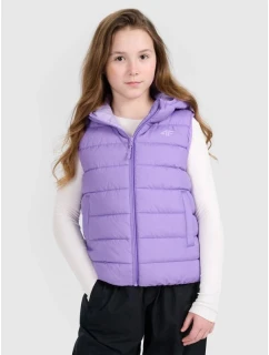 Dievčenský top bez rukávov so syntetickou výplňou 4F 4FJRAW25TVJAF322-51S