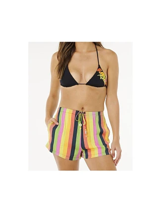 Dámske šortky RIP CURL Neon Stripe Beach Short, viacfarebné