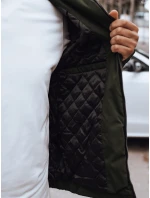 Pánska prechodná bunda s kapucňou zelená FashionStreet TX4888