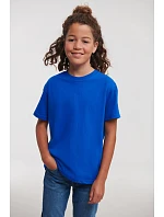 Russell Athletic 180B Detské tričko z hrubej bavlny „Authentic“ 10.180B čierne