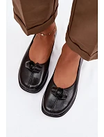 Kožené dámské polobotky Zazoo 379 Černé