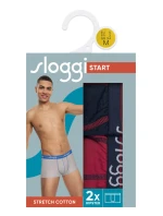 Pánske boxerky Štart Hipster C2P box - BLUE - DARK COMBINATION - tm.modrá-vínová M008 - SLOGGI Pánske boxerky Štart Hipster C2P box - BLUE - DARK COMBINATION - tm.modrá-vínová M008 - SLOGGI