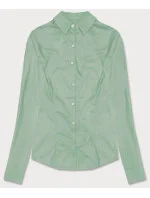Svetlo zelená klasická dámska košeľa (HH039-39) Svetlo zelená klasická dámska košeľa (HH039-39)