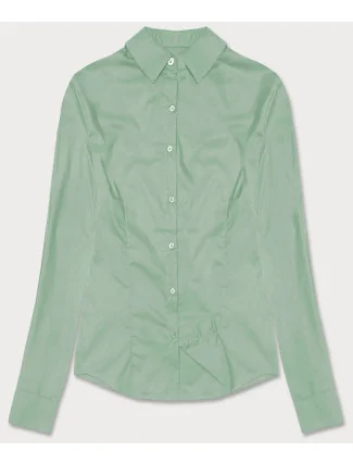Svetlo zelená klasická dámska košeľa (HH039-39) Svetlo zelená klasická dámska košeľa (HH039-39)