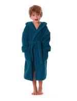 Detský župan Athena s kapucňou 3116 petrol - Vestis