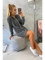 Mikina s kapucňou graphite melange