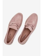 Dámské mokasyny z eko semiše Špinavě růžová Renelia