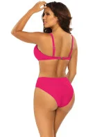 Dámske dvojdielne plavky Fashion 27 S940SV1-2d tm.ružové- Self Dámske dvojdielne plavky Fashion 27 S940SV1-2d tm.ružové- Self