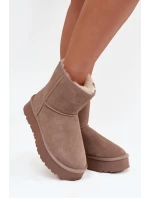 Dámske snežnice W5825 Brown - Sweet Shoes Dámske snežnice W5825 Brown - Sweet Shoes