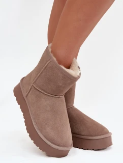 Dámske snežnice W5825 Brown - Sweet Shoes