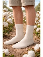 Pánske prírodné ponožky 100% bavlna 200