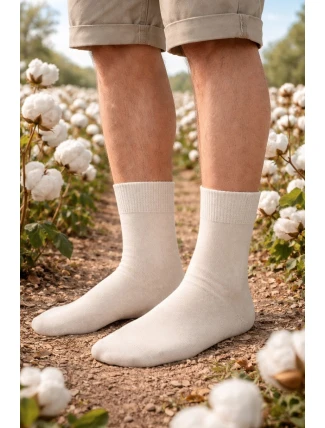 Pánske prírodné ponožky 100% bavlna 200