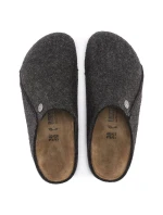Birkenstock Zermatt Cozy Home Anthracite Vlnené plstené papuče Regular Wide (1014938)