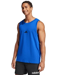 Pánske tričko adidas Essentials Small Logo Tank blue JE8978 pánske