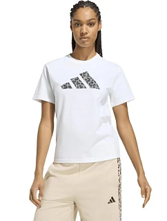 Dámske tričko adidas Animal Graphic, biele, KT9719