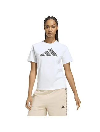 Dámske tričko adidas Animal Graphic, biele, KT9719