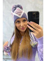 Dámska klapka na uši Eunika K322 fialová Dámska klapka na uši Eunika K322 fialová