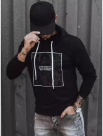 Pánska čierna mikina FashionStreet BX5467
