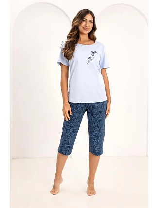 Regina 731 cr/r M-XL W26 dámske pyžamo Regina 731 cr/r M-XL W26 dámske pyžamo