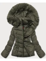 Dámska krátka zimná bunda khaki (TY043-29) Dámska krátka zimná bunda khaki (TY043-29)