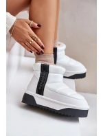 Niskie Śniegowce Na Grubej Podeszwie D.Franklin DFSH371011 Białe